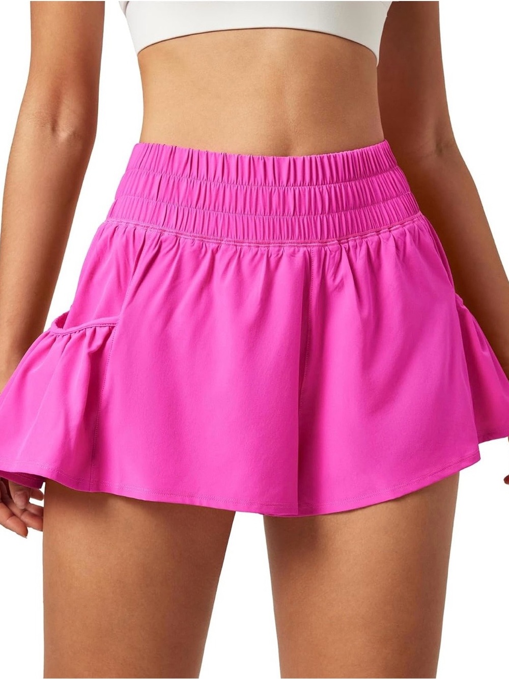 EUC IUGA Women's High-Waist Athletic Shorts